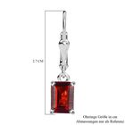 Rote Granat Ohrringe, 925 Silber, ca. 2.62 ct image number 5