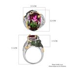 GP Trionfo Kollektion- Wassermelonen Quarz Triplett, roter Granat und Mehrfach-Edelstein-Ring - 15,59 ct. image number 6