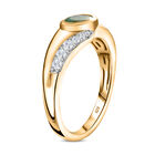 Kagem sambischer Smaragd und Zirkon-Ring - 0,71 ct. image number 4