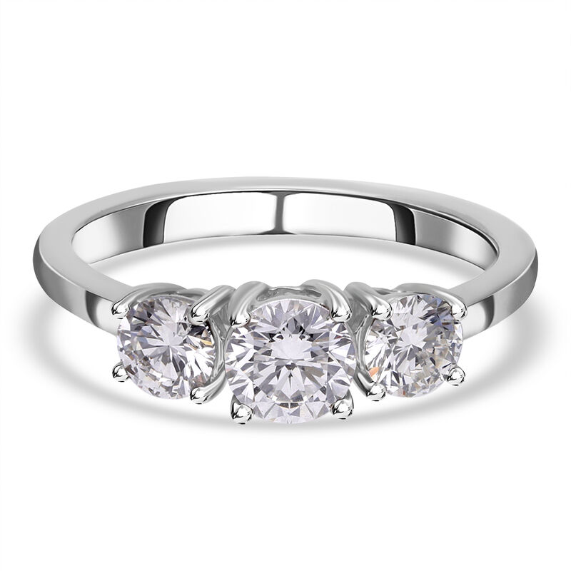 Signature Kollektion- IGI zertifizierter SI Labor Diamant Trilogie Ring- 1,50 ct. image number 0