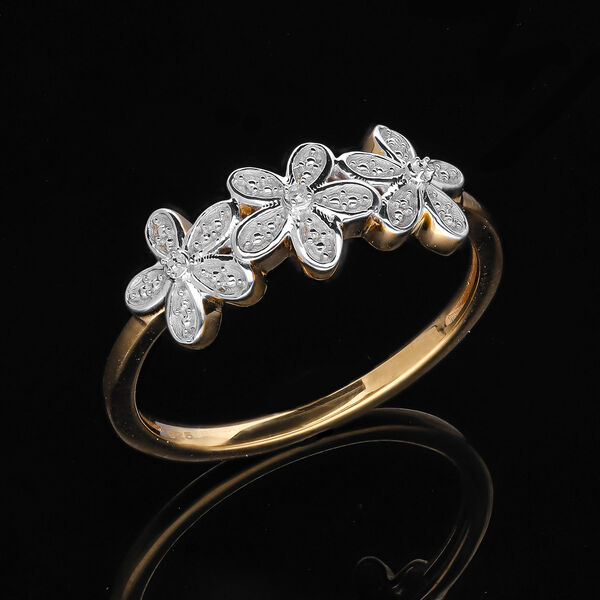 Floraler Diamant-Ring image number 1