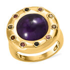 Afrikanischer Amethyst und mehrfarbiger Turmalin-Ring - 7,05 ct. image number 3