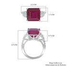 Afrikanischer Rubin und Moissanit-Ring - 8,08 ct. image number 4