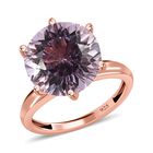 120 Facetten Rose De France Amethyst Ring, 925 Silber Roségold Vermeil (Größe 17.00) ca. 6.35 ct image number 3