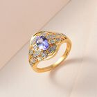 Tansanit und Zirkon Ring - 0,93 ct. image number 1