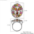 Natürlicher Mehrfach-Turmalin und Zirkon-Ring - 8,92 ct. image number 6