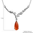 Orange Onyx Halskette, 45 cm - 5,45 ct. image number 5