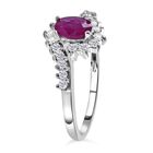 AA Montepuez Rubin und Zirkon Ring - 1,07 ct. image number 2