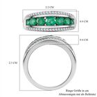 Kagem sambischer Smaragd und Zirkon-Ring - 1,27 ct. image number 6