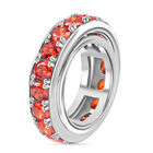 Orange Zirkonia Spinning-Ring - 8,08 ct. image number 4