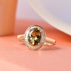 AAA Natürlicher goldener Tansanit und Diamant-Ring in 585 Gold - 1,92 ct. image number 1