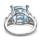 GP Bella Italia Kollektion - Himmelblauer Topas, Zirkon und blauer Saphir-Ring - 8,96 ct. image number 5