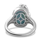 AA Larimar und himmelblauer Topas-Ring-  7,14 ct. image number 5