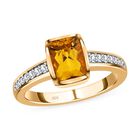 AA Premium brasilianischer Heliodor und Zirkon-Ring - 1,54 ct. image number 3