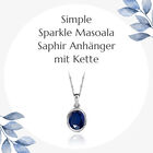 Simple Sparkle Masoala Saphir Anhänger mit Kette image number 8