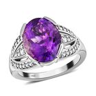 AAA Marokkanischer Amethyst und Zirkon-Ring - 4,99 ct. image number 3