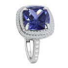 Blauer und weißer Zirkonia-Ring - 9,62 ct. image number 2