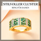 Kagem sambischer Smaragd und Zirkon-Ring - 1,52 ct. image number 1