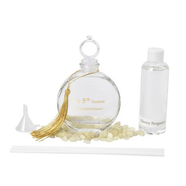 The 5th Season- Aromatherapie Duft-Diffusor mit Topas, Duftstäbchen und Quasten, 100ml