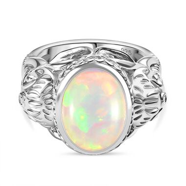 AA Natürlicher, äthiopischer Welo Opal Ring - 4,18 ct.