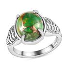 Grüner Mojave Türkis-Ring - 4,71 ct. image number 3