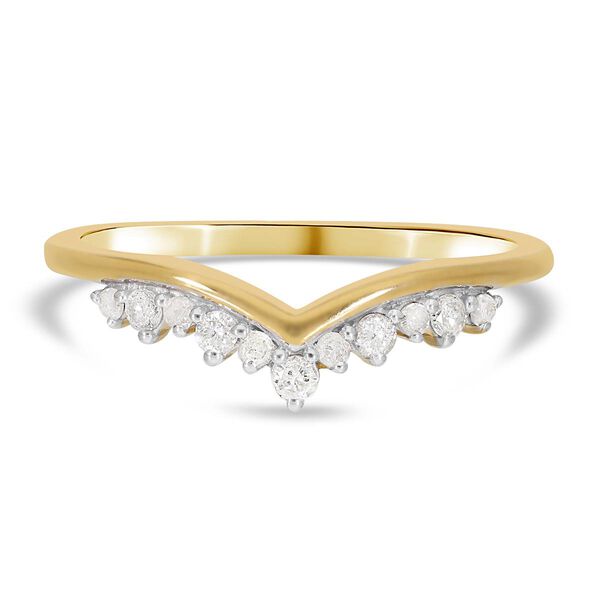 Diamant-Ring, 925 Silber Gelbgold Vermeil  ca. 0,25 ct image number 0