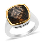 Rauchquarz-Ring, 925 Silber Bicolor  ca. 6,16 ct image number 3