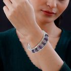 Zweifarbiges Amethyst-Armband, 18 cm - 43 ct. image number 2