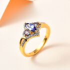 Tansanit und Zirkon Ring - 0,99 ct. image number 1