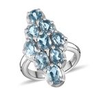 Himmelblauer Topas-Ring - 4,61 ct. image number 3