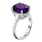 AA Afrikanischer Amethyst Ring, 925 Silber platiniert (Größe 17.00) ca. 4.27 ct image number 4