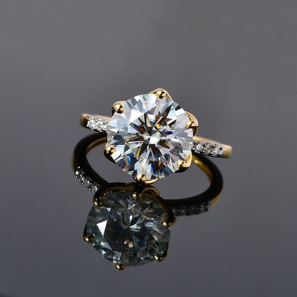 Moissanit Ring - 4,80 ct. image number 1