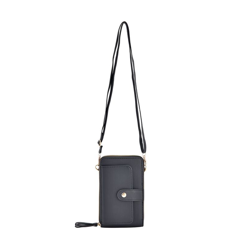 Crossbody Bag mit RFID Schutz, schwarz image number 0