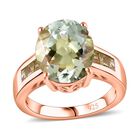 Royal Bali Kollektion- AA Prasiolith und Peridot-Ring - 5,09 ct. image number 3