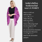 LA MAREY – 100% Maulbeer-Seidenschal Chiffon, 60x170cm, weinrot image number 1