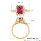 ILIANA AAA Rubellit und Diamant Ring in 750 Gelbgold - 2,30 ct. image number 4