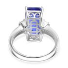 Tansanit-Farbe Quarz und Zirkon Ring - 4,75 ct. image number 5