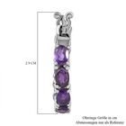 Afrikanischer Amethyst Ohrringe  Edelstahl ca. 5,53 ct. image number 4