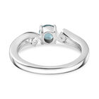 Blauer Apatit und Zirkon-Ring - 0,78 ct. image number 5