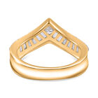 LUSTRO STELLA Weißer Zirkonia-Ring, 925 Silber Gelbgold Vermeil - 1,54 ct. image number 5