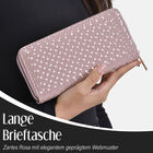 Elegante RFID-geschützte Brieftasche in Rosa mit Prägemuster image number 1