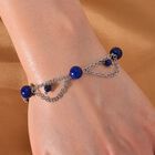 Lapislazuli Armband ca. 19 cm Reiner Edelstahl ca. 20.00 ct image number 1