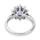 Tansanit und Zirkon-Ring - 1,70 ct. image number 4