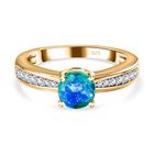 Pfau Triplett Quarz und Zirkon Ring - 1,25 ct. image number 0