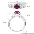 Afrikanischer Rubin und Zirkon-Ring - 1,41 ct. image number 5