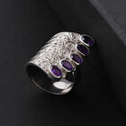 Royal Bali - afrikanischer Amethyst-Ring, 925 Silber  ca. 2,10 ct image number 1