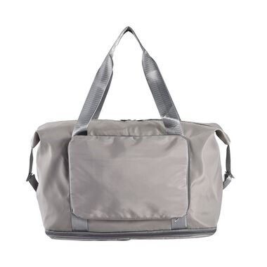 Faltbare Nylon-Reisetasche, Grau