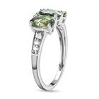 Natürlicher, grüner Apatit und Zirkon-Ring - 1,82 ct. image number 4