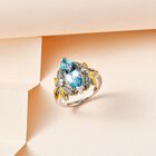 GP Trionfo Kollektion - Himmelblauer Topas, Zirkon und blauer Saphir-Ring - 5,61 ct. image number 1