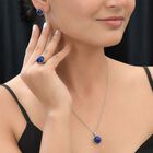 Lapislazuli Schmuckset  Edelstahl ca. 19.93 ct image number 2